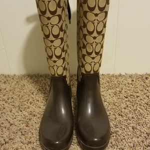 Size 9 Coach rainboots